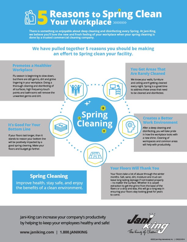 spring cleaning tips infographic