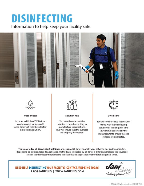 a poster advertising a cleaning company