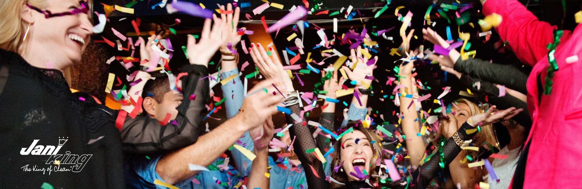 Office party event that will need cleanup afterwards.