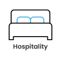 the logo for hospitality