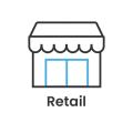 the logo for retail retail